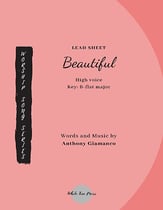 BEAUTIFUL piano sheet music cover